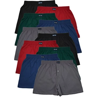 Abbildung von MioRalini 10 Boxershort Baumwolle Artikel: 5 Farben mit Eingriff, Groesse: 4XL