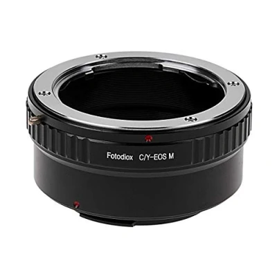 Abbildung von Fotodiox Lens Mount Adapter Compatible with Contax/Yashica (CY) Lenses on Canon EOS M EF Cameras