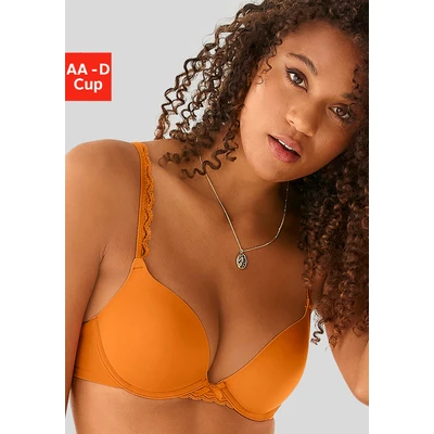 Abbildung von s.Oliver Camille Pushup BH, Damen, Größe: 80AA, Orange