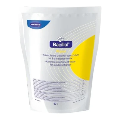 Abbildung von Bacillol Wipes, Standboden beutel mit 90 Tüchern