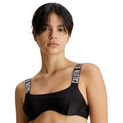 Abbildung von Calvin Klein Damen Bikini Oberteil mit Bügel, Schwarz (Pvh Black), M