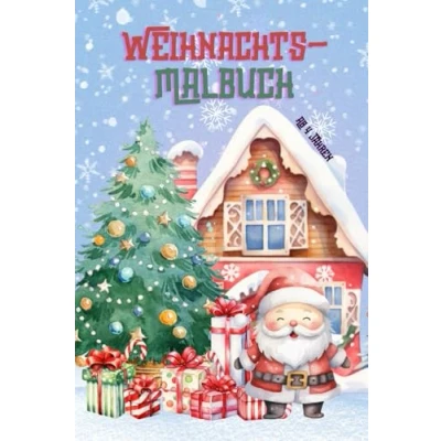 Abbildung von Weihnachts Malbuch ab 4 Jahren: 19 festliche Motive, perfekte Beschäftigung in der Adventszeit