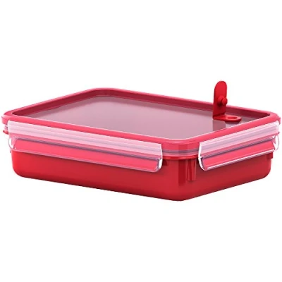 Abbildung von Emsa Mikrowellenbehälter Clip &amp; Micro 1.2 L Rot, Kunststoff, (1 tlg)