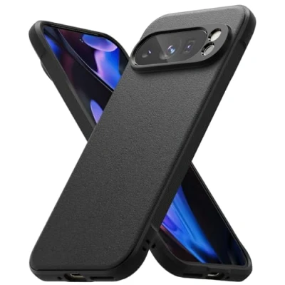 Abbildung von Ringke Onyx Case Kompatibel mit Google Pixel 9 Pro Hülle, Fester Griff rutschfeste Schlanke Anti Fingerabdruck Robuste TPU Stoßfeste Kratzfeste Handyhülle Black