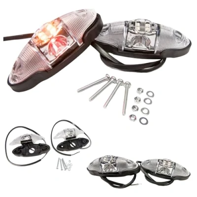 Abbildung von Web Truck 2 x LED Umrissleuchte Begrenzungsleuchte Positionsleuchte 12 24V, 3 Farben: weiß, rot, orange für LKW PKW Anhänger, Trailer, Wohnwagen usw.