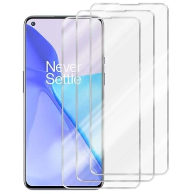 Abbildung von Cadorabo 3x Panzer Schutz Glas für OnePlus 9 3 Stück Schutzfolie in Ultra Klar Hüllen freundlich Gehärtetes (Tempered) Dipslayschutz Folie 9H Härte Anti Kratzer