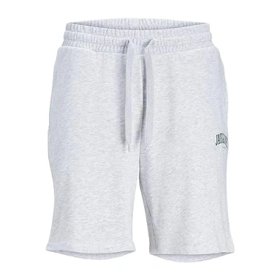 Abbildung von JACK &amp; JONES Herren Jpstjosh Sweat Shorts Sn Amt Sweatshorts, White Melange, S