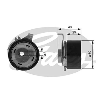 Abbildung von GATES FleetRunner Micro V Stretch Fit T43003 Spannrolle, Zahnriemen