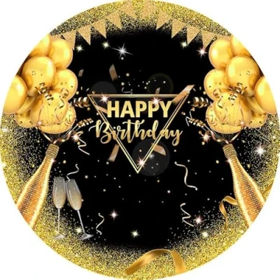 Abbildung von Fondant Tortenaufleger Tortenbild Geburtstag Happy Birthday K 25