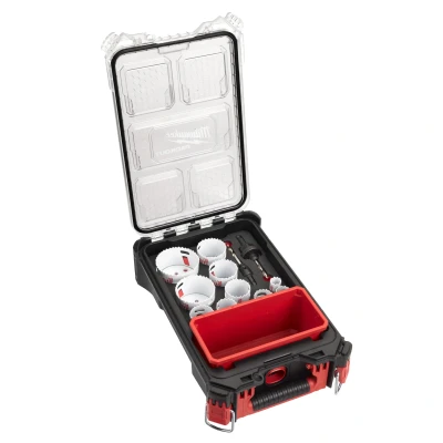 Abbildung von Milwaukee HOLE DOZER Set im PACKOUT 12 teilig