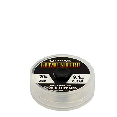 Abbildung von Ultima Unisex Adult Kama Sutra Chod und Stiff Link Material 20m Spule, Transparent, 0.45mm 20.0lb/9.1kg