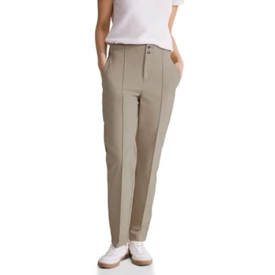 Abbildung von Street One Casual FIT Stoffhose, Damen, Größe: 34x28, Beige