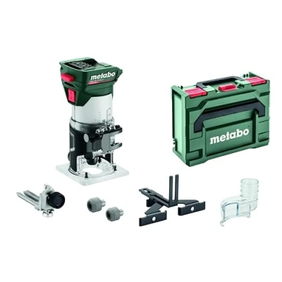 Abbildung von Metabo FMV 18 LTX BL 8, Fester Sockel, Bürstenlos, Schwarz, Grün, Edelstahl, Transparent, Kunststoff, 29000 U/min, 6, 8 (5/16)