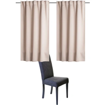 Abbildung von Home Basics Vorhang &quot;BLACKY&quot;, (2 St.), 2er Pack Kombibandschal BLACKY Uni
