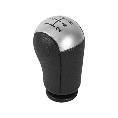 Abbildung von Schaltknauf , Auto 5 Gang MT ABS Schalthebel für Focus Mondeo MK3 S MAX C Mustang Galaxy Fiesta MK6 Transit (Schwarz)(Grau)