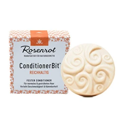 Abbildung von Rosenrot Naturkosmetik ConditionerBit® fester Conditioner Reichhaltig Für normales &amp; gesträhntes Haar Verleiht Geschmeidigkeit Kämmbarkeit