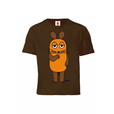 Abbildung von Logoshirt Sendung MIT DER MAUS Tshirt print für Kinder, Größe: 152, Braun