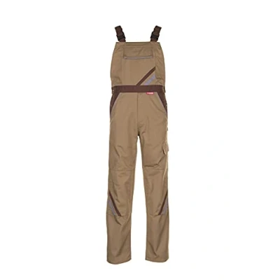 Abbildung von Planam Highline Herren Latzhose Khaki braun Zink Modell 2334 Größe 28