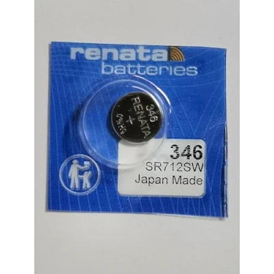 Abbildung von Renata/Swatch GroupBatterien Silberoxid SROxid Silber 1,55 V9,5 mAhKompatibel mit: 280 66 ; 346 628 D346 GP346 SB AH SR712SW V346