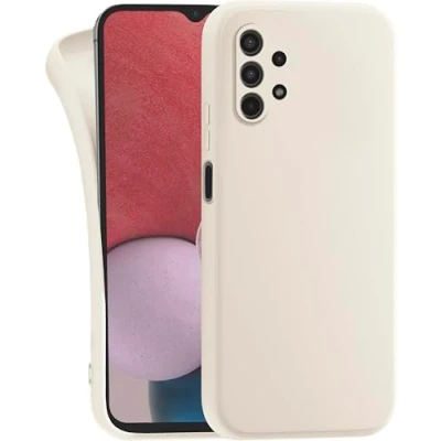 Abbildung von MyGadget Hülle für Samsung Galaxy A32 5G robuste Silikon Schutzhülle TPU Case Slim Silikonhülle Back Cover Kratzfest Handyhülle Matt Beige