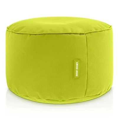 Abbildung von Green Bean Sitzsack Hocker 25x45cm mit EPS Perlen Füllung Fußhocker Fußkissen Sitz Pouf für Sitzsäcke Bodenkissen Kinder und Erwachsene Fußablage Sitzkissen Sitzhocker Hellgrün