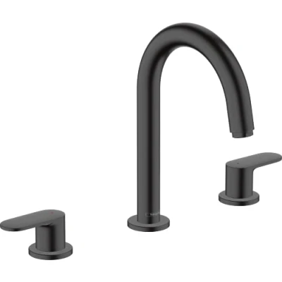 Abbildung von hansgrohe Waschtischarmatur &quot;Vernis Blend&quot;, 3 Loch mit Zugstangen Ablaufgarnitur