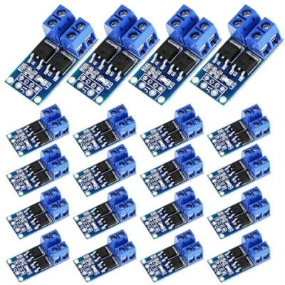 Abbildung von Nizirioo MOSFET Treibermodul Modul: 20 Stück 5V 36V 15A (max. 30A) 400W, Triggerschalter Antriebsmodul Dual Hochleistungs Switching Driver PWM Regler Schalttafel