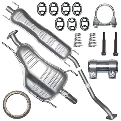 Abbildung von Schalldämpferset Auspuffanlage Auspuff für Opel Astra 2 II G Fließheck 1.6 16V 1.8 2.0
