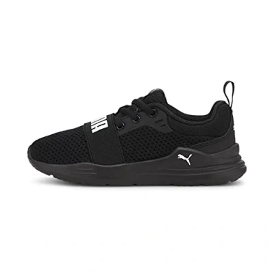 Abbildung von Puma Unisex Kinder Wired Run Ps Sneaker, Black White, 35 EU