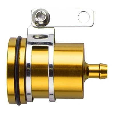 Abbildung von Universal Motorrad Ölbecher vorne &amp; hinten Bremsflüssigkeitsbehälter kompatibel mit Kawasaki Z650 Z750 Z900 Z1000, Gold