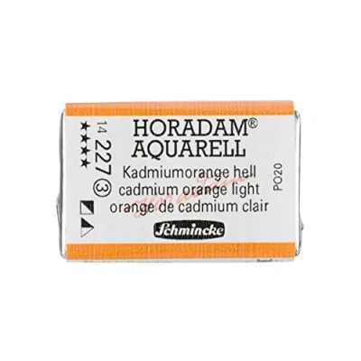 Abbildung von Schmincke HORADAM® AQUARELL feinste Künstler Aquarellfarben, 227 Kadmiumorange hell, 14 043, 1/1 Näpfchen