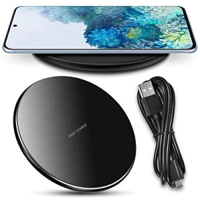 Abbildung von QI Wireless Ladegerät kompatibel mit Samsung Galaxy S24 S23 S22 S21 S20 / FE/Plus/Ultra Ladestation Kabellos Charger Induktives Universal Schnellladegerät