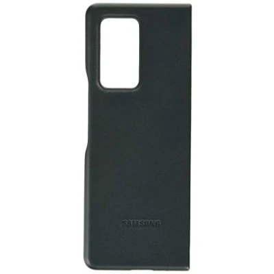 Abbildung von Samsung Leather Smartphone Cover EF VF916 für Galaxy Z Fold2 5G Handy Hülle, echtes Leder, Schutz Case, stoßfest, premium, grün