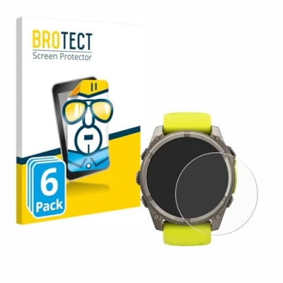 Abbildung von BROTECT (6 Stück Schutzfolie für Garmin Fenix 8 Solar (51 mm) Displayschutz Folie Ultra Klar