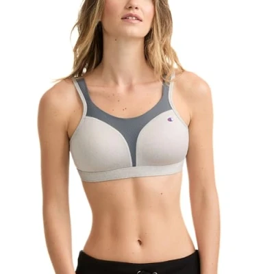 Abbildung von Champion Damen Spot Comfort Full Support Sports Bra, Oxford Heather/Medium Grey, US 42DD (95E)