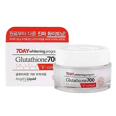 Abbildung von Angel&#039;s liquid Der echte unterschiedliche Aufhellungseffekt 7 Tage Aufhellungsplan Glutathion 700 V Creme 50 ml Umweltfreundliche K Beauty + Maske 1 Stück