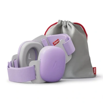Abbildung von Alpine Muffy Baby 24 dB, verbesserter Gehörschutz für Babys und Kleinkinder bis 4 Jahre, sicher beruhigend, ideal auf Reisen, gut befunden von Babys, Lila