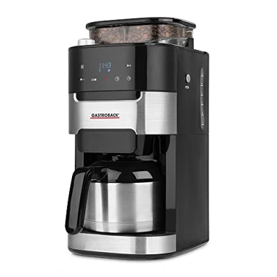 Abbildung von Gastroback Kaffeemaschine mit Mahlwerk &quot;42711 S Grind &amp; Brew Pro Thermo&quot;, 1 l Kaffeekanne, Permanentfilter, 1x4