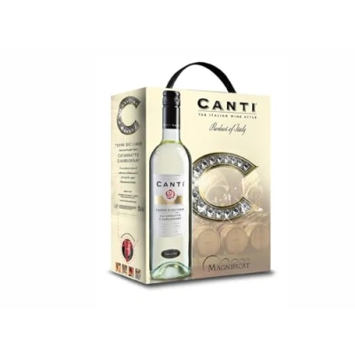 Abbildung von Canti Italienischer Catarratto und Chardonnay Weisswein 12%, frischer Geschmack mit fruchtiger Note buttrigem Mundgefühl, 1x300 ml