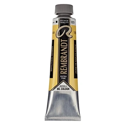 Abbildung von Rembrandt Ölfarbe Tube 40 ml Neapelgelb dunkel 223 (01052232)