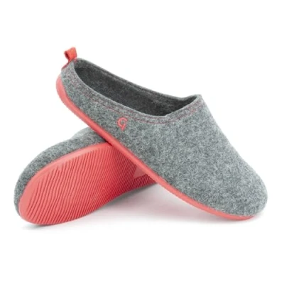 Abbildung von Gottstein Filzpantoffel Wool Slide In Re Anthrazit/Raspberry 41