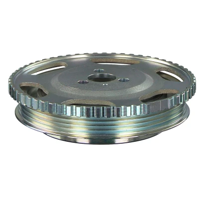 Abbildung von FEBI BILSTEIN 44416 Kurbelwellenriemenscheibe 4PK 150 3 mit Impulsgeberrad FIAT: BRAVO 2, Grande Punto Schrägheck, Doblo I Kombi, ALFA ROMEO: MiTo
