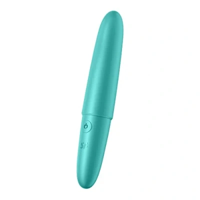 Abbildung von Satisfyer, Minivibrator, Ultra Power Bullet 6&#039;, 13 cm, wasserdicht (IPX7), medizinisches Silikon, wiederaufladbar, Farbe:Türkis