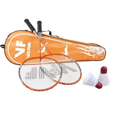 Abbildung von VICFUN Hobby Badminton Set Start, Orange, One size, 796/1/6