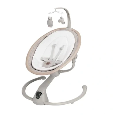 Abbildung von Maxi Cosi Cassia Babywippe Elektrisch, 06 Monate, max. 9 kg, Babyschaukel 12 Melodien, 360 Sitzdrehung, automatische Bewegungserkennung, 5 Geschwindigkeiten, Classic Beige