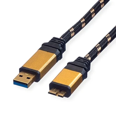 Abbildung von ROLINE GOLD USB 3.2 Gen 1 Kabel, A Micro B, ST/ST, 0,8 m