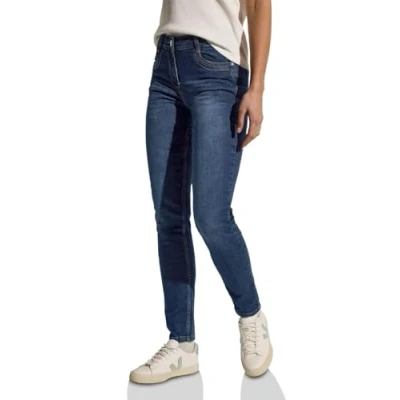 Abbildung von Cecil Jeans Slim Fit, Damen, Größe: 28x32, Blau