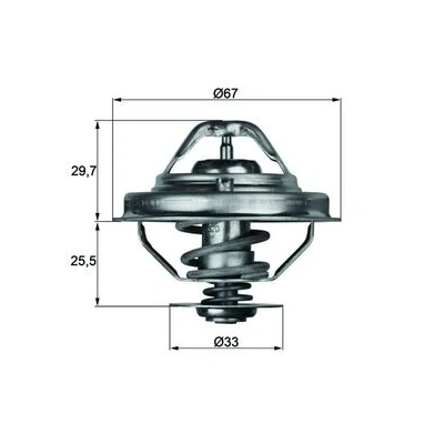 Abbildung von MAHLE ORIGINAL TX 38 88D Kühlwasserthermostat 88 67 mit Dichtung BMW: 3 Compact, Limousine, Touring