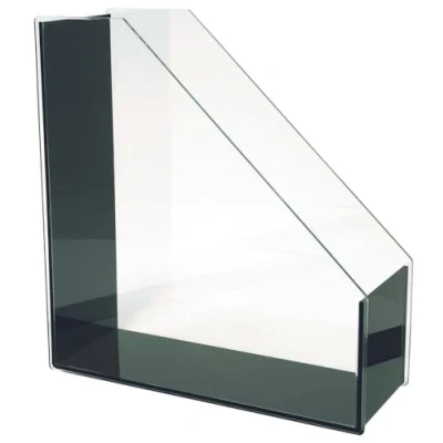 Abbildung von Wedo 601301 Acryl Stehsammler (A4 Exklusiv) glasklar/schwarz