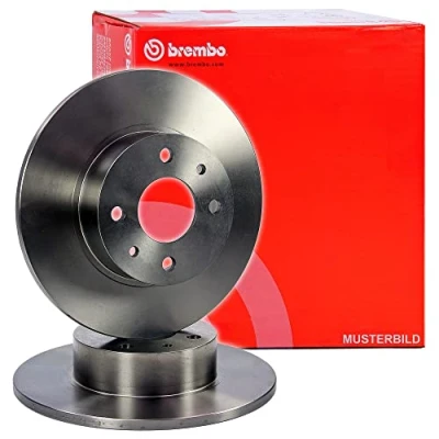 Abbildung von BREMBO 08.4931.24 Bremsscheibe 253 10 4 voll FORD: Focus Mk1 Kombi, FIESTA 5, 6